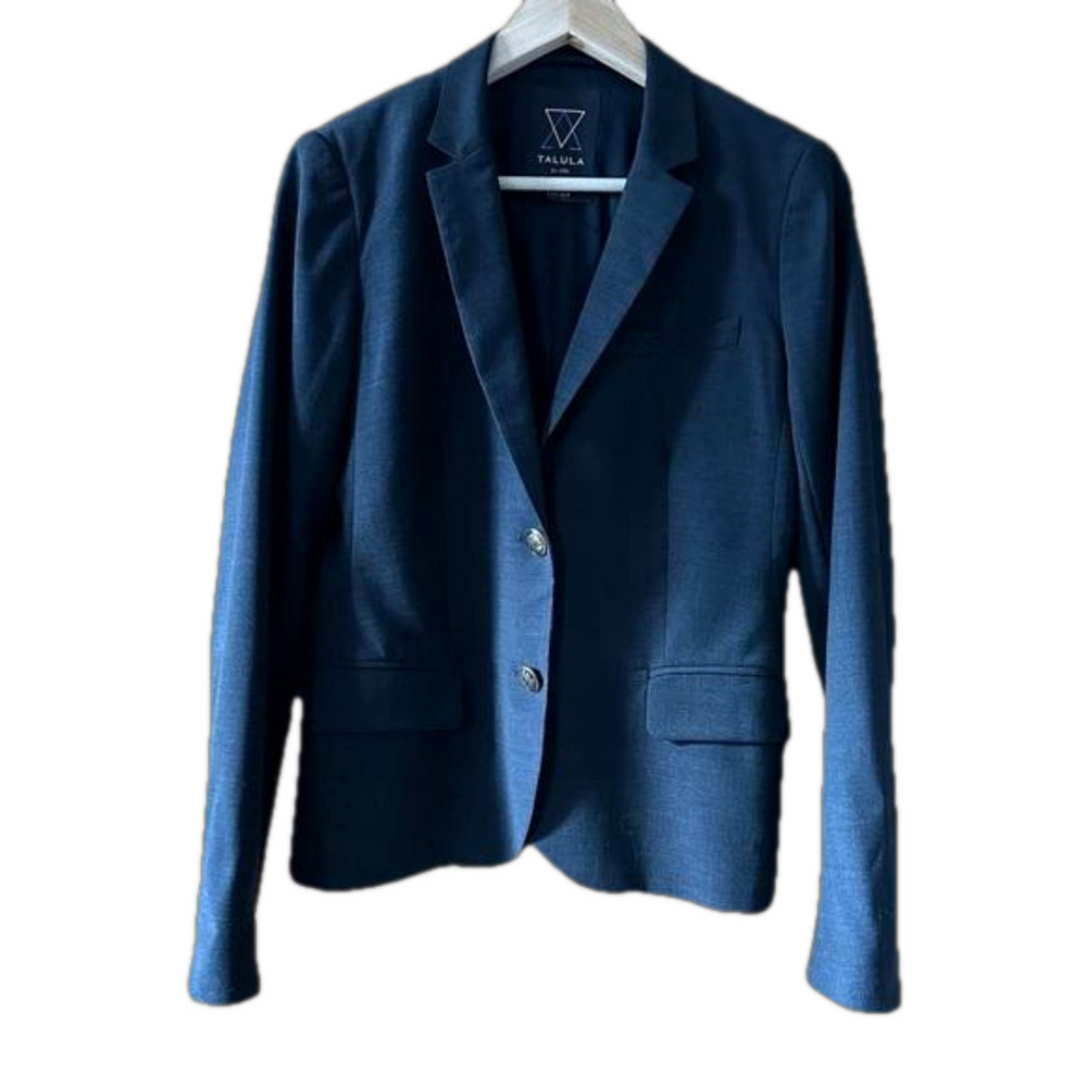 Talula Kent Blazer Charcoal Gray by Aritzia Dark Academia - Size 8